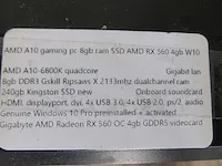 Amd - a10 8gb ram ssd rx 560 4gb win10 - gaming pc - afbeelding 3 van  3