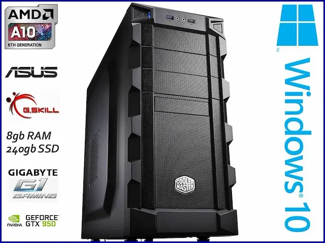 Amd - a10 ssd gtx 950 - gaming pc - afbeelding 3 van  4