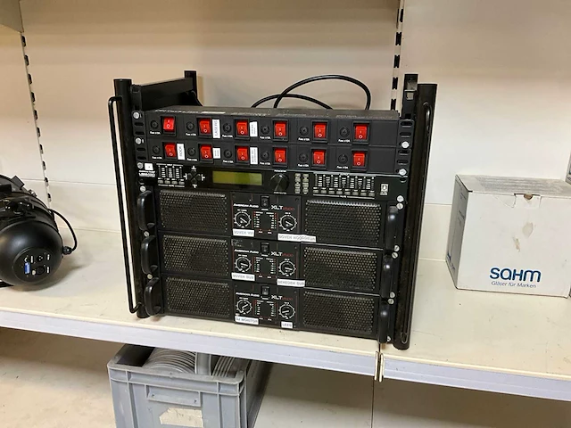 American audio - lxt 2500 - rek met versterkers en digital equalizer (3x) - afbeelding 5 van  12