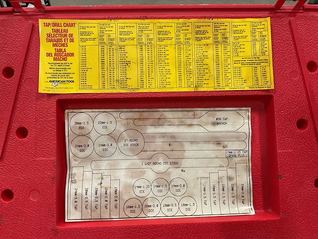 American tool companies tap and die set - afbeelding 4 van  5
