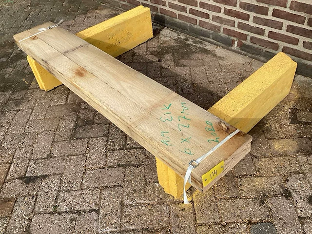 Amerikaans eiken - 2020 gezaagd 90 x 280 x 1680 mm - schaaldeel (6x) - afbeelding 1 van  6