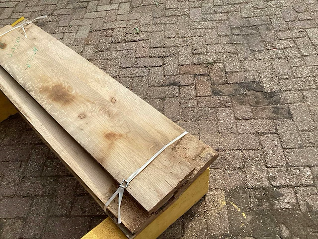 Amerikaans eiken - 2020 gezaagd 90 x 450 x 1700 mm - schaaldeel (6x) - afbeelding 5 van  6