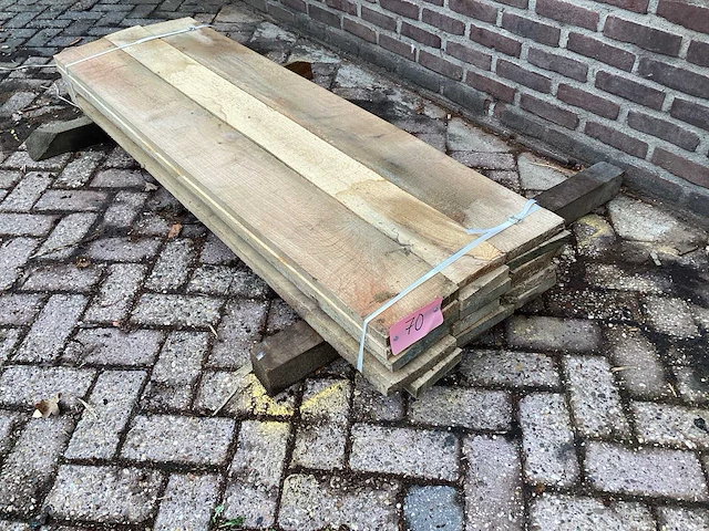 Amerikaans eiken - kd ovengedroogd 1680x490x150 mm - schaaldeel (18x) - afbeelding 1 van  6