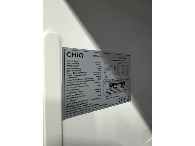 Amerikaanse koelkast 559 liter met waterdispenser chiq, fss559nei42d - afbeelding 8 van  8