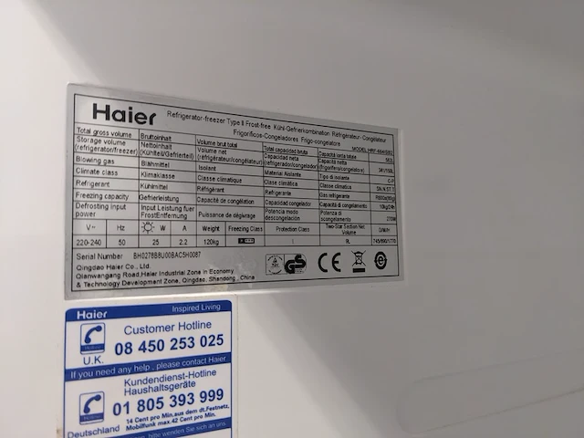 Amerikaanse koelkast no frost, haier, hrf6641sb2, grijs / chroom - afbeelding 4 van  15