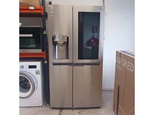 Amerikaanse koelkast no frost, lg, gsx960neaz, grijs / chroom - afbeelding 1 van  22