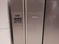 Amerikaanse koelkast no frost, samsung, rs23fpsm, grijs / chroom - afbeelding 1 van  17