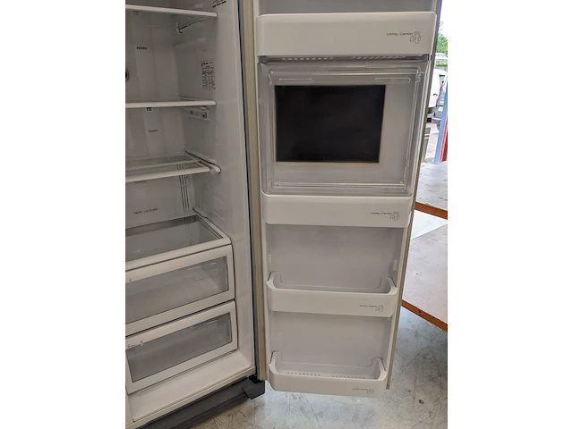 Amerikaanse koelkast, samsung, rs21fcms, grijs / chroom - afbeelding 10 van  10