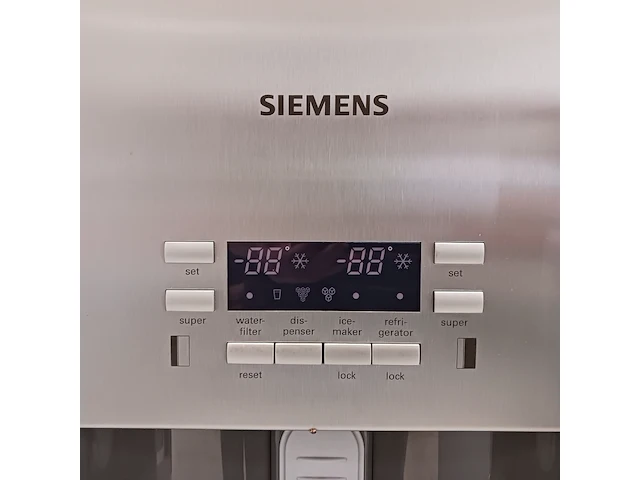 Amerikaanse koelkast, siemens, a++, grijs / chroom - afbeelding 3 van  15