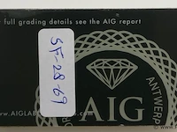 Amethyst 5.42ct aig certified - afbeelding 3 van  4