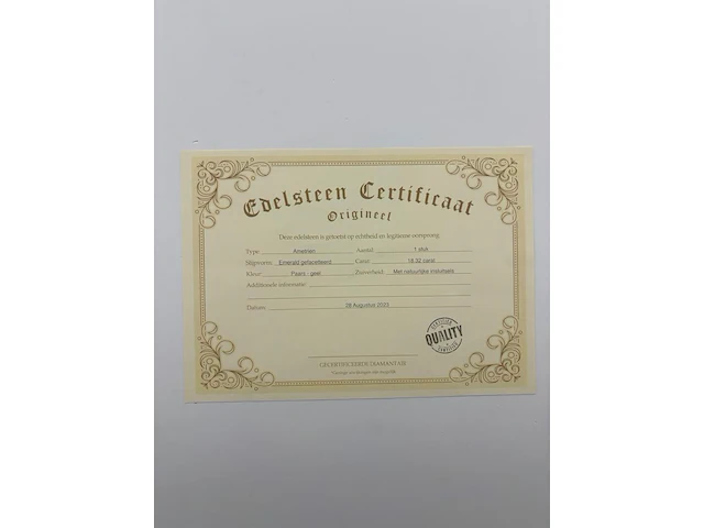 Ametrien - 18.32ct, paars/geel - afbeelding 5 van  5