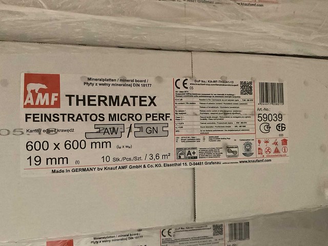 Amf systeemplafond tegels (380x) - afbeelding 3 van  4