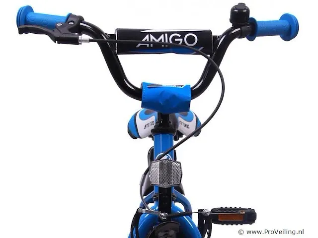 Amigo bmx turbo jongensfiets 14 inch met terugtraprem - kleur blauw (404623) - afbeelding 7 van  9