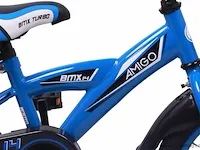 Amigo bmx turbo jongensfiets 14 inch met terugtraprem - kleur blauw (404623) - afbeelding 3 van  9