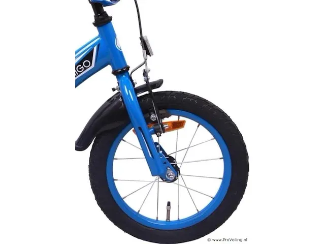 Amigo bmx turbo jongensfiets 14 inch met terugtraprem - kleur blauw (404623) - afbeelding 4 van  9