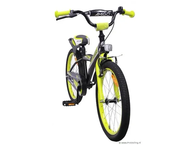 Amigo bmx turbo jongensfiets 20 inch met terugtraprem - kleur zwart (272-412 crtns) - afbeelding 2 van  9
