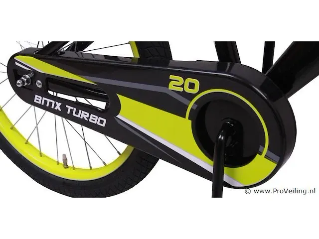Amigo bmx turbo jongensfiets 20 inch met terugtraprem - kleur zwart (272-412 crtns) - afbeelding 4 van  9