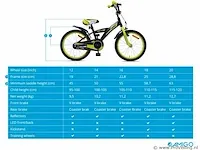 Amigo bmx turbo jongensfiets 20 inch met terugtraprem - kleur zwart (272-412 crtns) - afbeelding 9 van  9