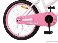 Amigo flower meisjesfiets 20 inch met terugtraprem - kleur wit (422-538 crtns) - afbeelding 3 van  8