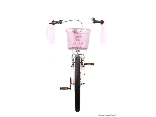 Amigo flower meisjesfiets 20 inch met terugtraprem - kleur wit (422-538 crtns) - afbeelding 6 van  8