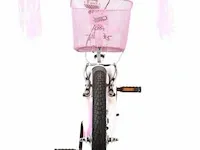 Amigo flower meisjesfiets 20 inch met terugtraprem - kleur wit (422-538 crtns) - afbeelding 6 van  8