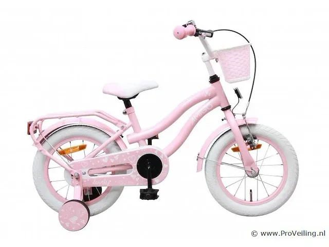 Amigo lovely meisjesfiets 12 inch met terugtraprem - kleur roze (270-405 crtns) - afbeelding 1 van  8