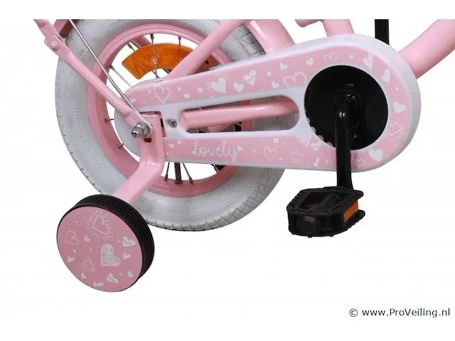 Amigo lovely meisjesfiets 12 inch met terugtraprem - kleur roze (270-405 crtns) - afbeelding 3 van  8