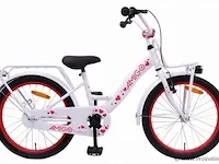 Amigo sweetheart meisjesfiets 18 inch met terugtraprem - kleur wit (109-180 crtns) - afbeelding 1 van  9