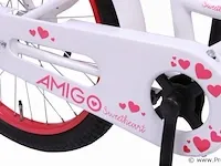 Amigo sweetheart meisjesfiets 18 inch met terugtraprem - kleur wit (109-180 crtns) - afbeelding 4 van  9