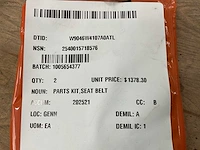 Amsafe seat belt parts kit - afbeelding 4 van  4