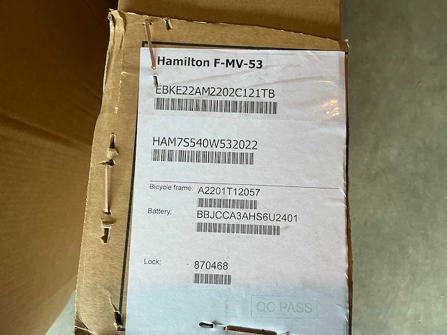 Amslod hamilton f-mv “b-keus” elektrische damesfiets 54cm (5x) - afbeelding 9 van  9