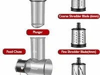Amzchef elektrische groente kaas snij en versnipper accessoires voor sapcentrifuges - afbeelding 2 van  3