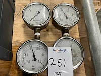 Analoge manometer (4x) - afbeelding 1 van  4