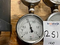 Analoge manometer (4x) - afbeelding 2 van  4