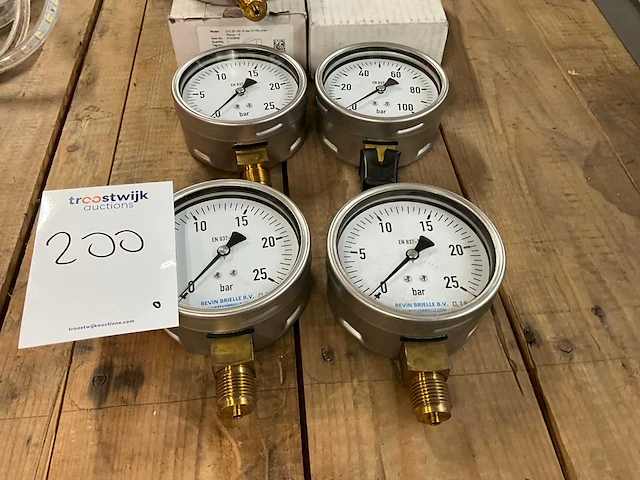 Analoge manometer (5x) - afbeelding 2 van  4