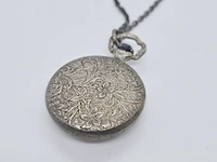 Ancre mechanisch zilveren zakhorloge met zilveren ketting - afbeelding 5 van  6