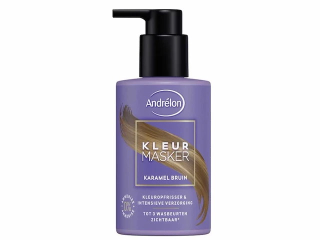 Andrélon - karamel bruin - kleur masker (120x) - afbeelding 1 van  4
