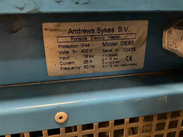 Andrews de95 heater - afbeelding 6 van  6