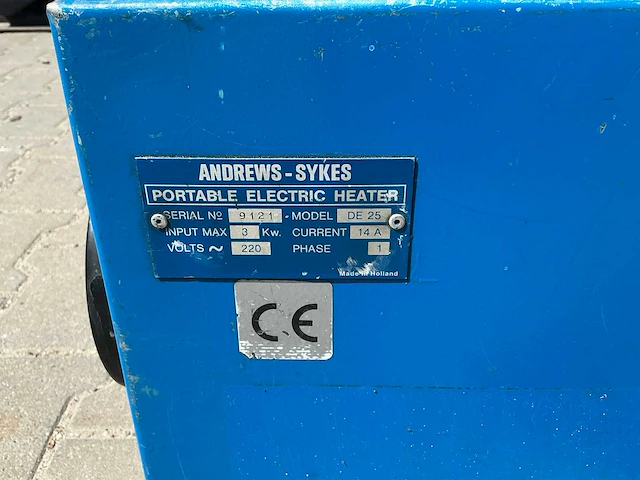 Andrews sykes de25 heater (2x) - afbeelding 5 van  5
