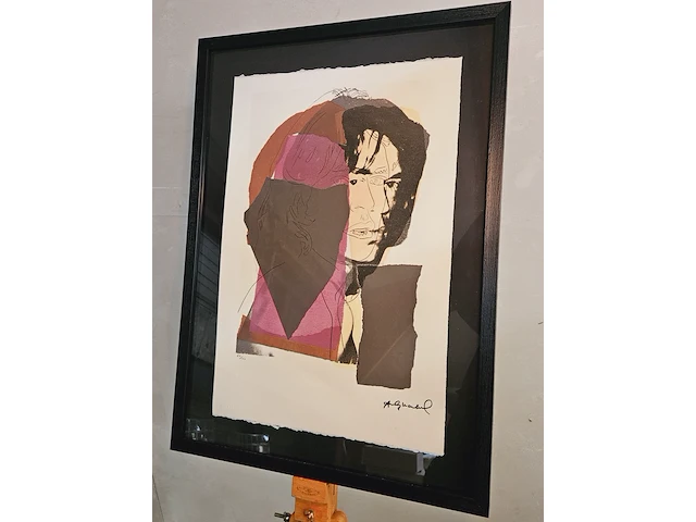 Andy warhol - ''mick jagger'' lithograaf - afbeelding 1 van  5