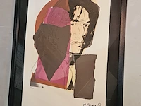 Andy warhol - ''mick jagger'' lithograaf - afbeelding 1 van  5