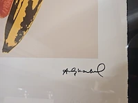 Andy warhol lithograaf - ''banana popart'' - in nieuwe lijst - afbeelding 3 van  6