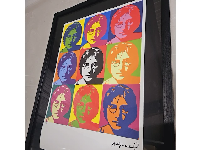 Andy warhol lithograaf - ''john lennon'' - in nieuwe lijst - afbeelding 2 van  7