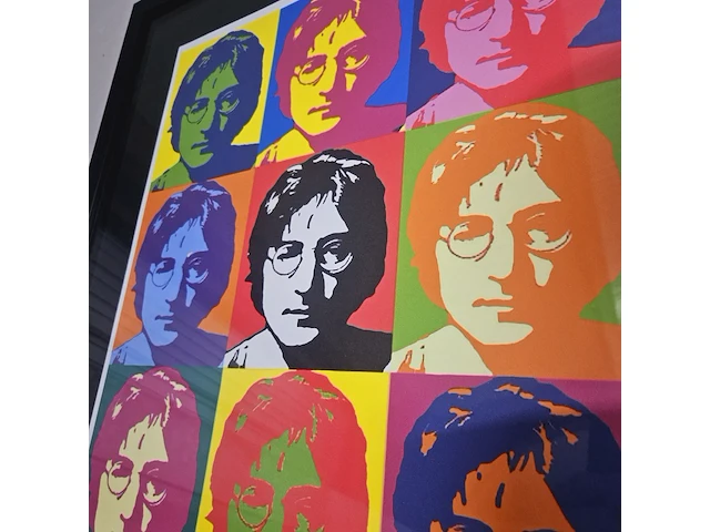 Andy warhol lithograaf - ''john lennon'' - in nieuwe lijst - afbeelding 3 van  7