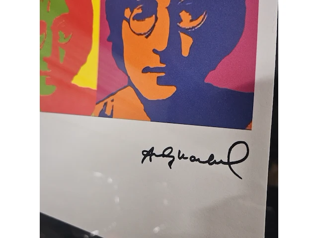 Andy warhol lithograaf - ''john lennon'' - in nieuwe lijst - afbeelding 4 van  7