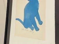 Andy warhol lithograaf - one blue pussy - afbeelding 1 van  4