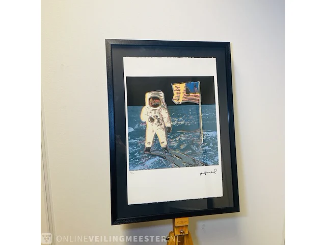Andy warhol lithograaf - 'the astronaut' - in nieuwe lijst - afbeelding 1 van  2