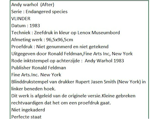 Andy warhol - afbeelding 2 van  2