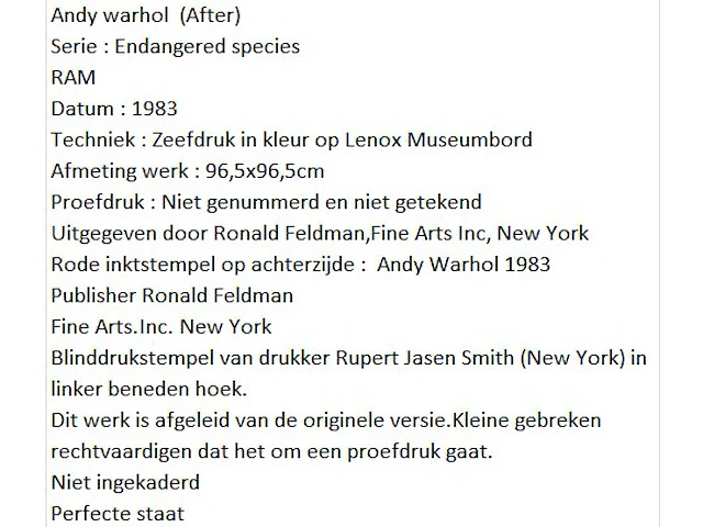 Andy warhol - afbeelding 2 van  2