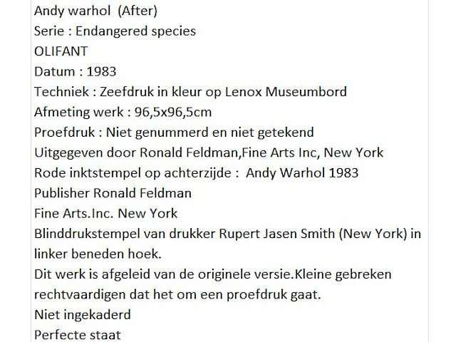 Andy warhol - afbeelding 2 van  2